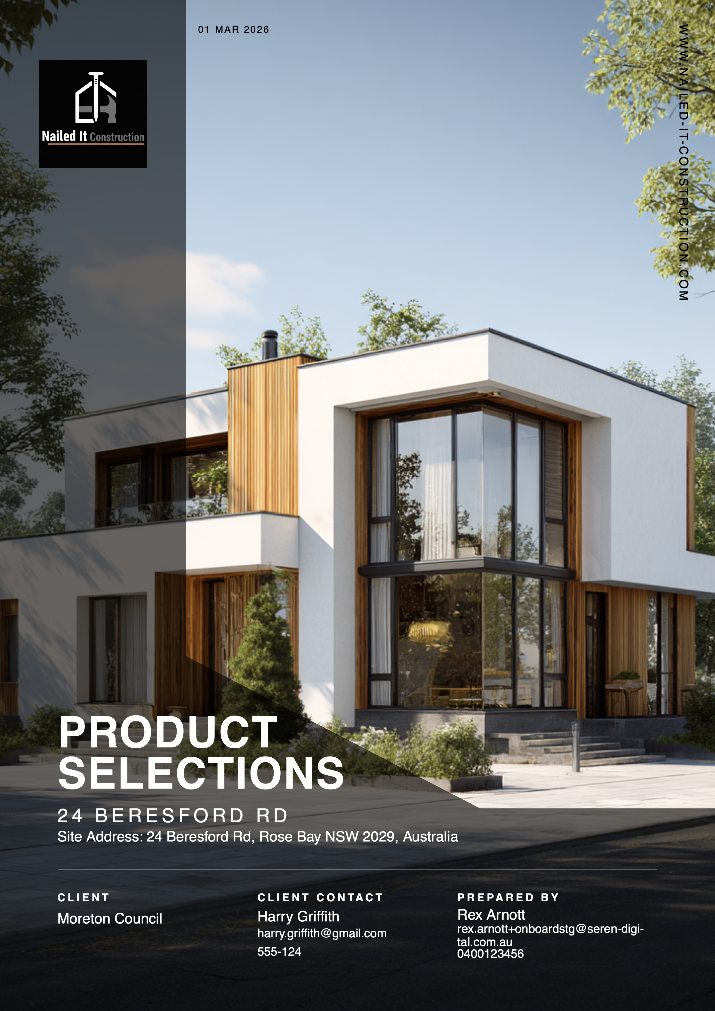 Sample branded selection schedule - Forrest theme