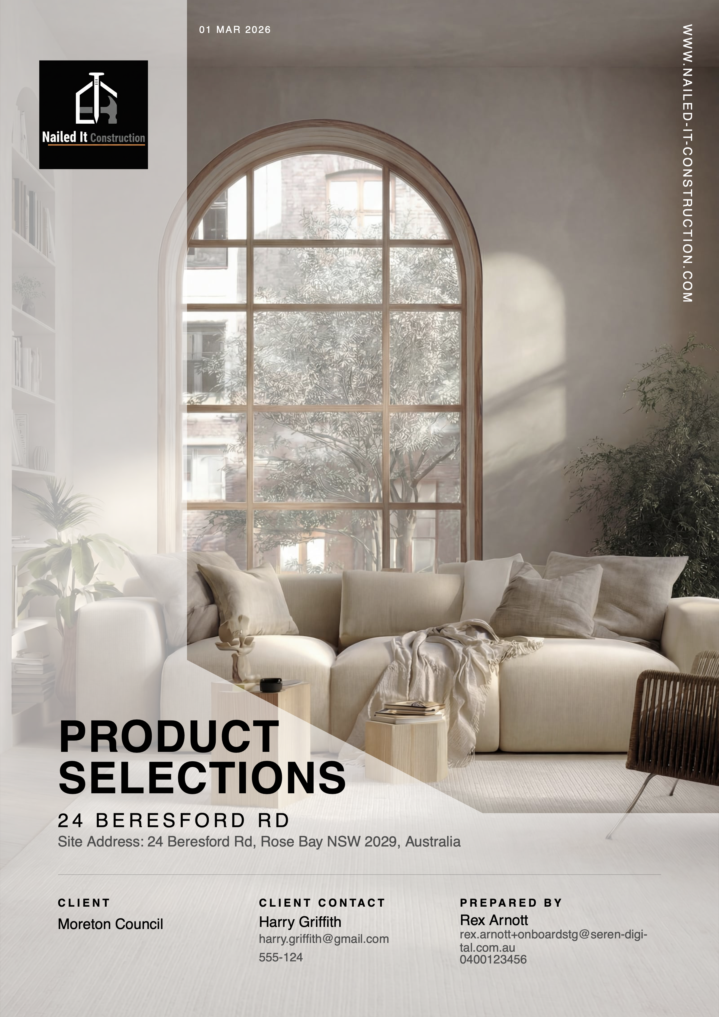 Sample branded selection schedule - Lounge theme